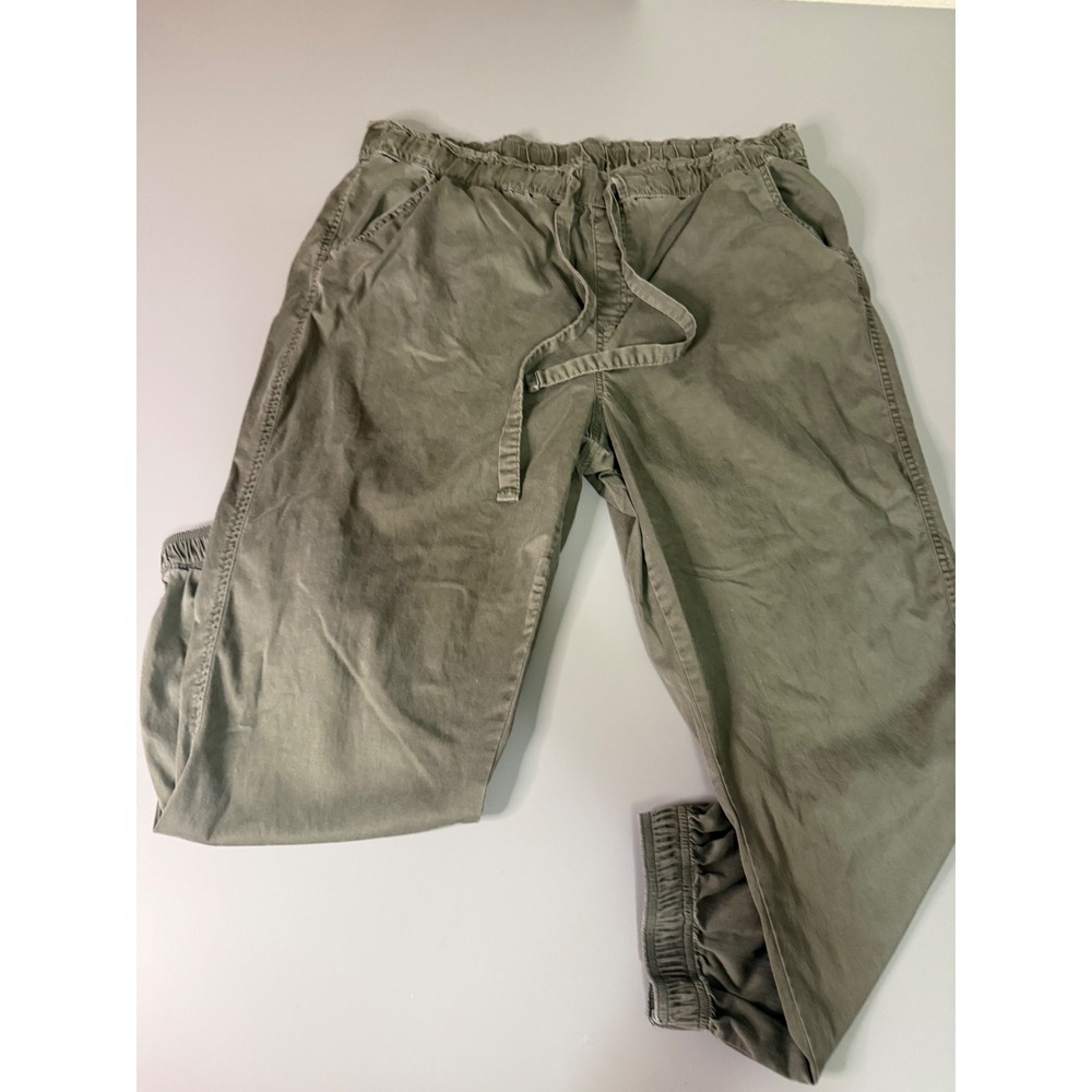 Knox Rose Women XXL Olive Green Jogger Pants Elastic Waist Drawstring Utility